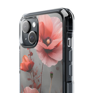 Coral Elegance - Phone Case for iPhone (Clear Impact - Magnetic)