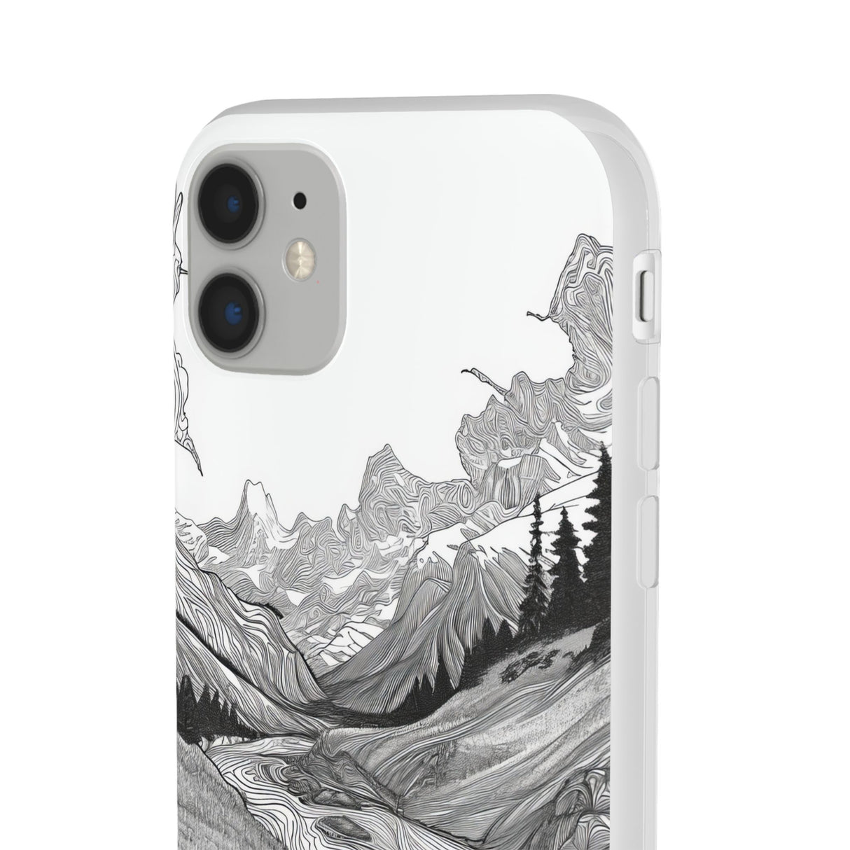 Monochrome Serenity | Flexible Phone Case for iPhone