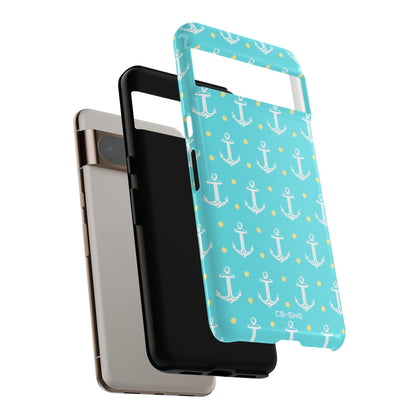 Nautical Anchors & Dots - Google Pixel Case