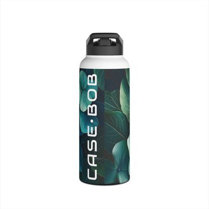 Teal Bloom - Stainless Steel Water Bottle