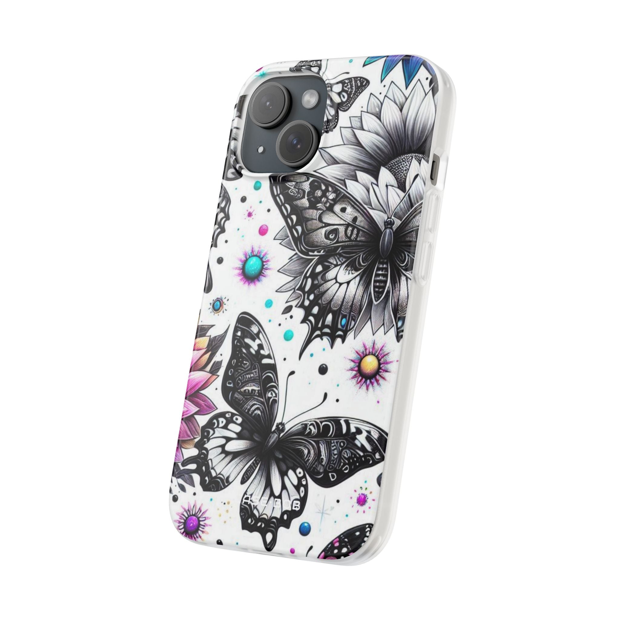 Butterfly Bloom iPhone 15 Case - Soft