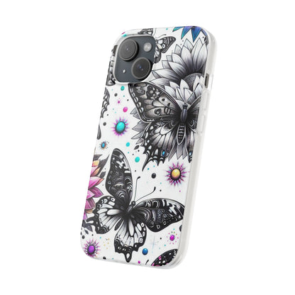 Butterfly Bloom iPhone 15 Case - Soft