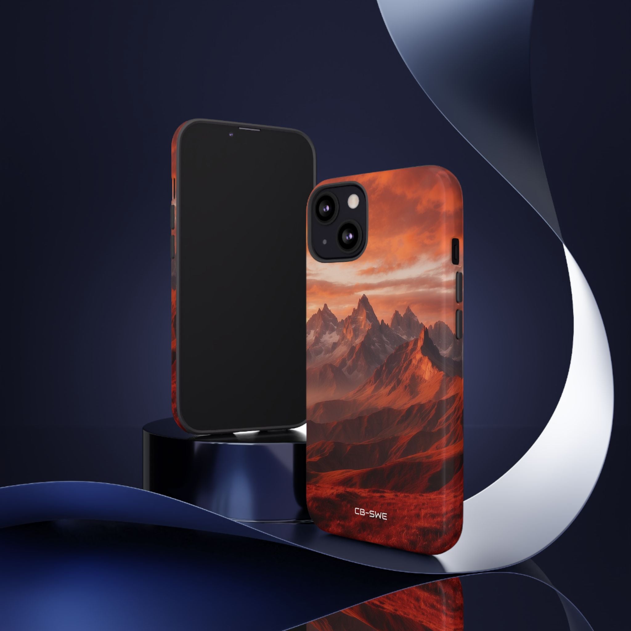 Mountain Peaks Glowing - iPhone Case