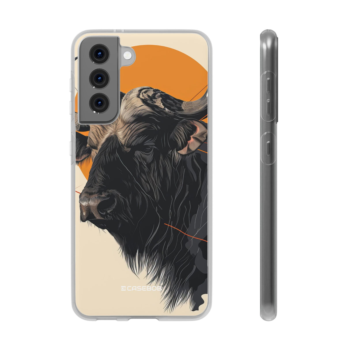 Majestic Buffalo Sun | Flexible Phone Case for Samsung Galaxy