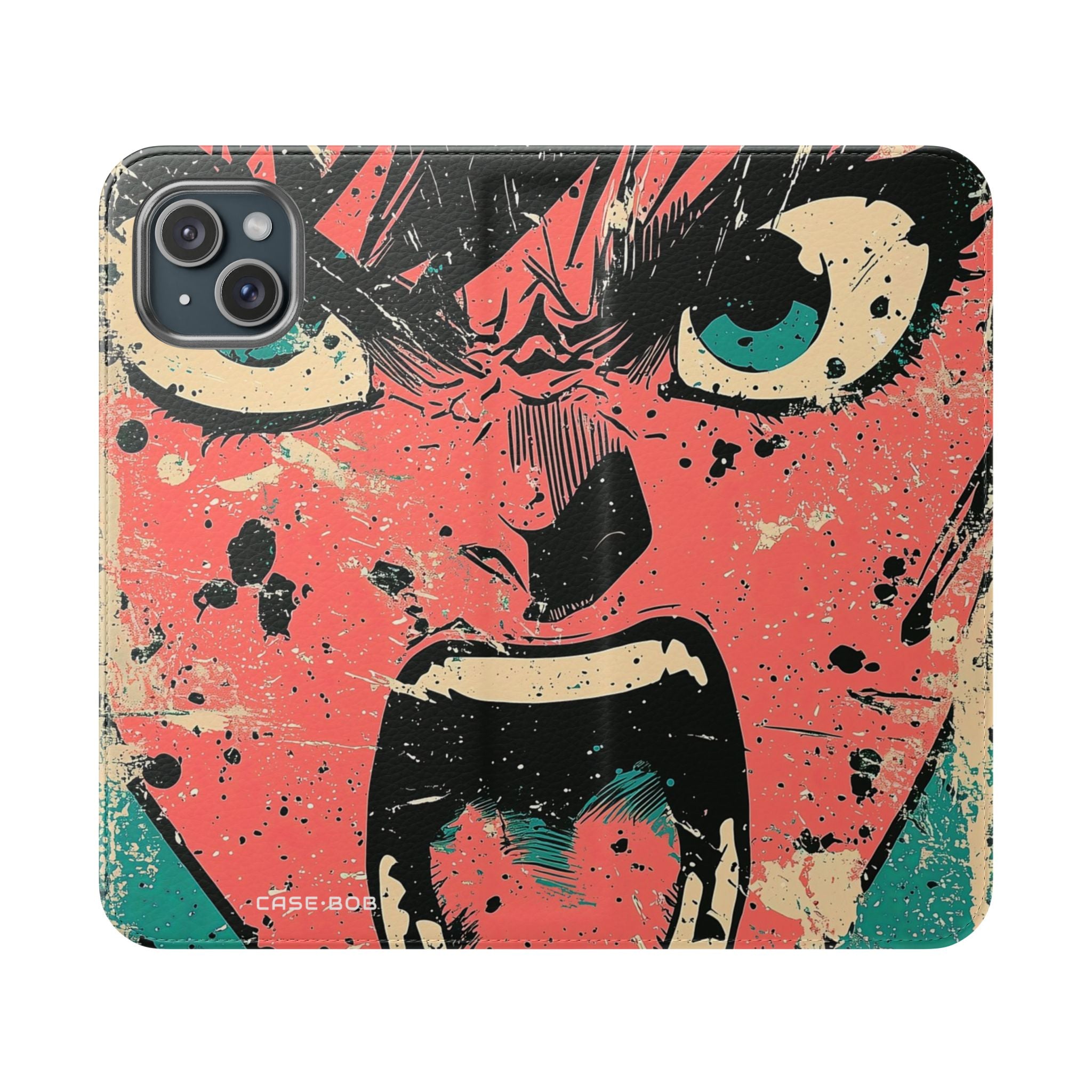 Shouting Face Burst - iPhone 15 Plus Case - Wallet