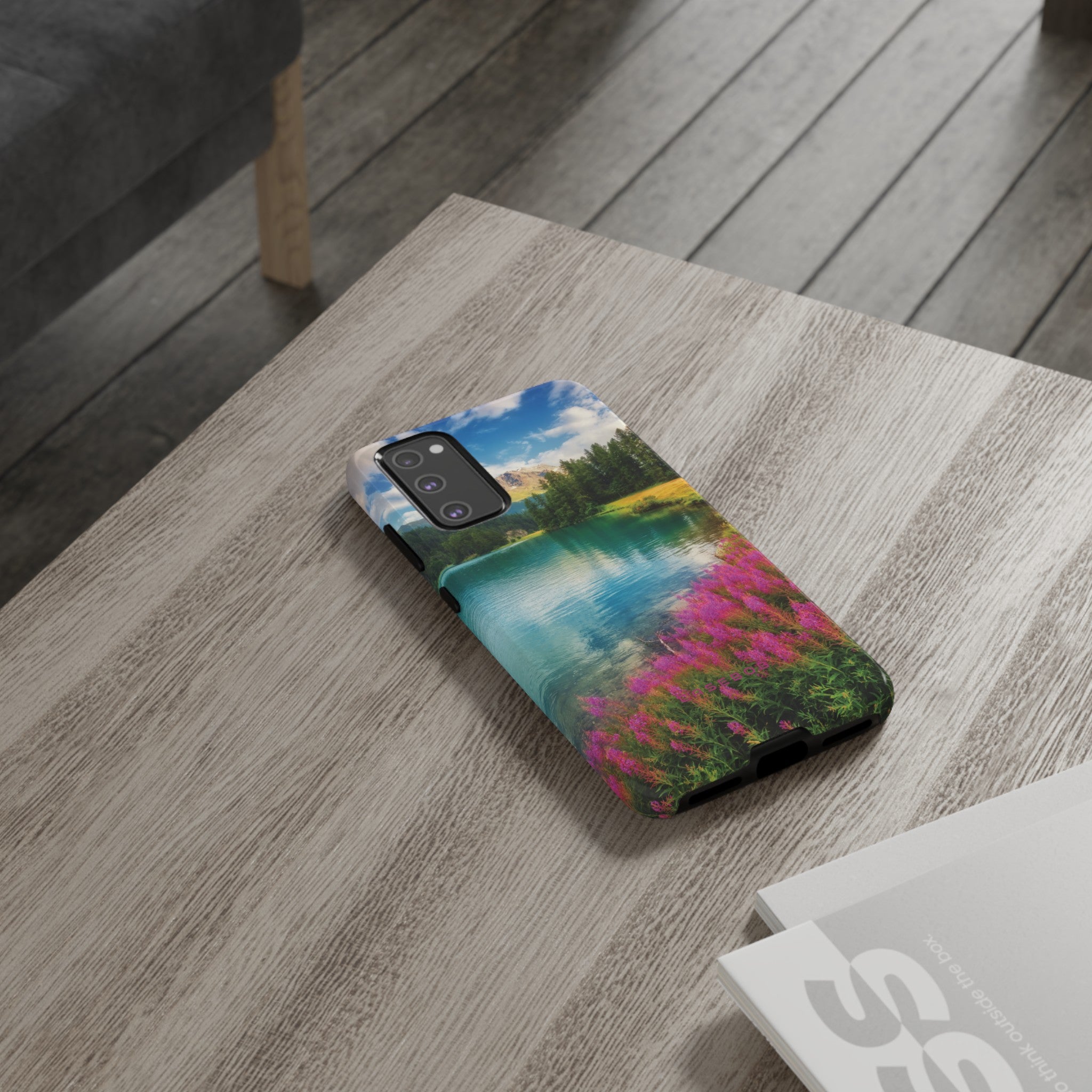 Azure Alpine Lake Phone Case - Protective Phone Case