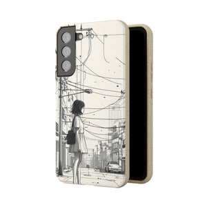 Urban Solitude Sketch | Biodegradable Phone Case