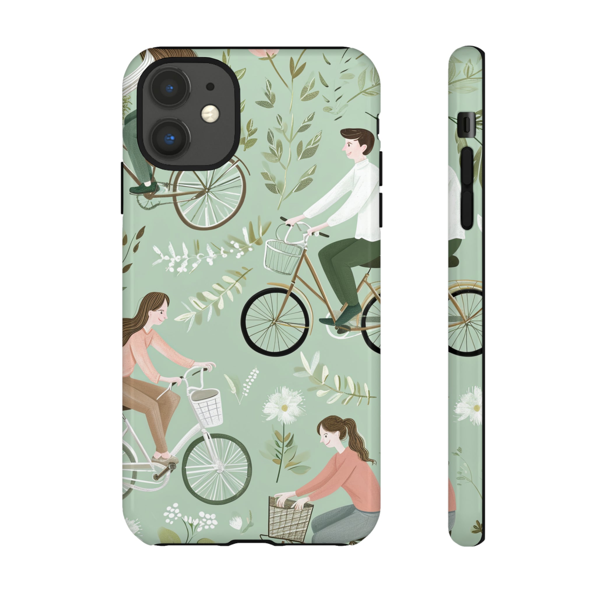 Pastel Bike Ride Romance - Protective Phone Case