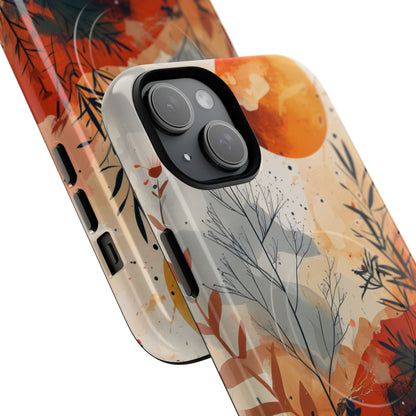 Orange Solstice iPhone 15 Plus Case - Tough+