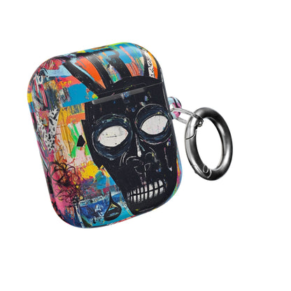 Neon Skull Burst - AirPods Case