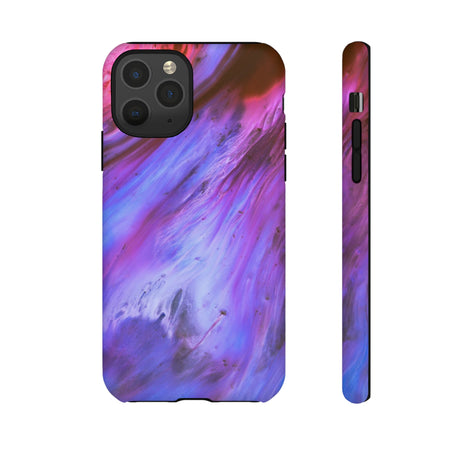 Purple Cosmos Ink Art iPhone Case (Protective) iPhone 11 Pro Matte Phone Case