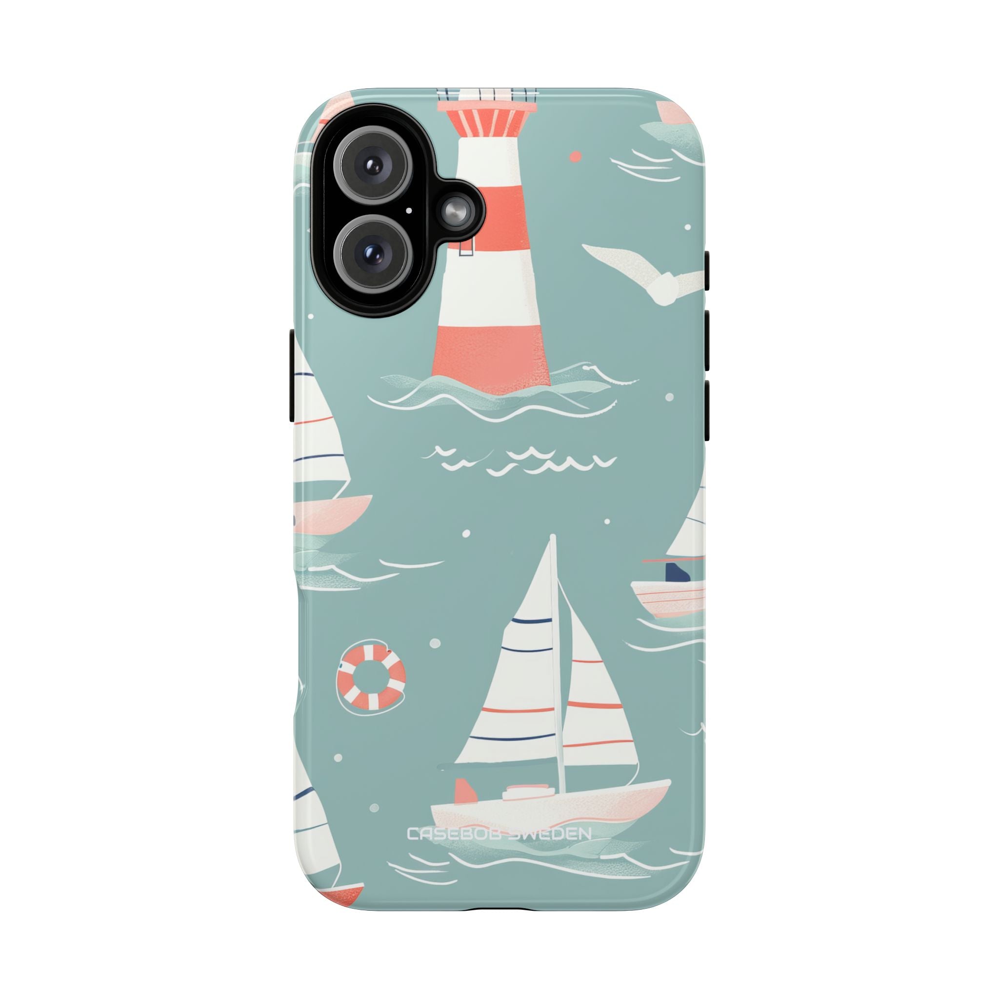 Lighthouse Nautical Charm - Tough iPhone 16 Phone Case