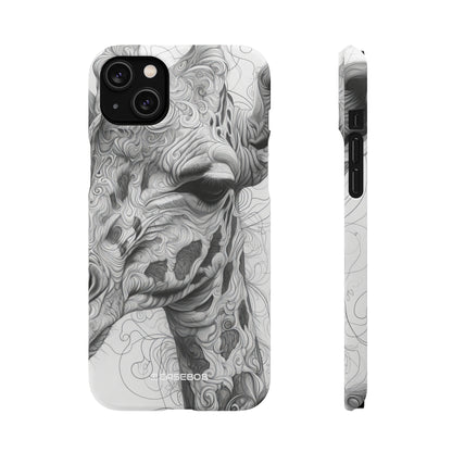 Monochrome Giraffe | Slim Phone Case for iPhone