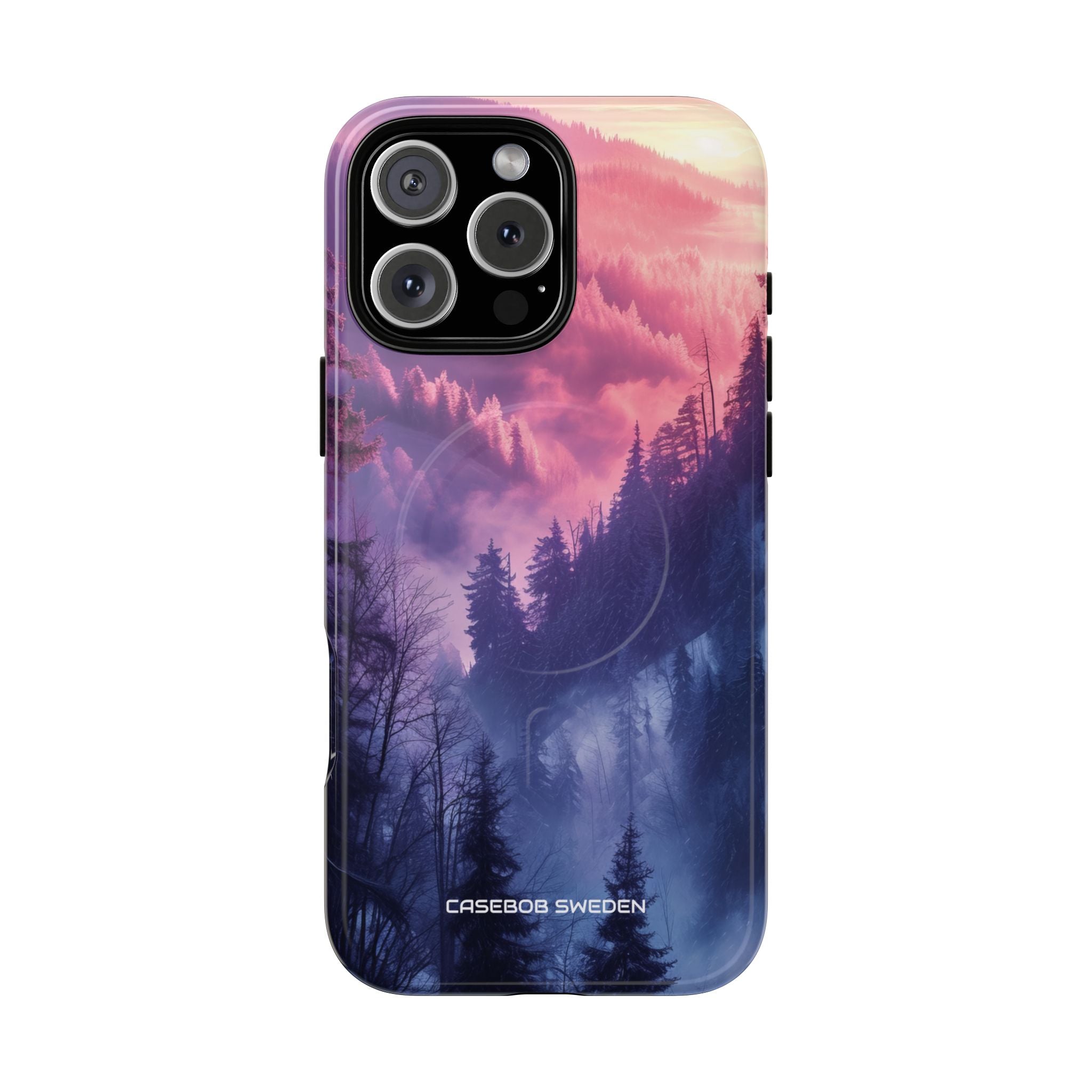 Misty Forest Serenity - Tough + MagSafe® iPhone 16 Phone Case