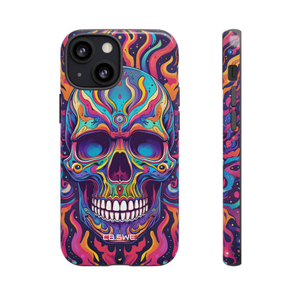 Psychedelic Skull Vivid Colorful iPhone 13 - Tough