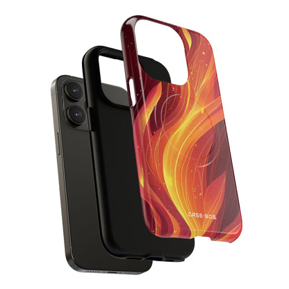 Flaming Flow iPhone 14 Pro Case - Tough+