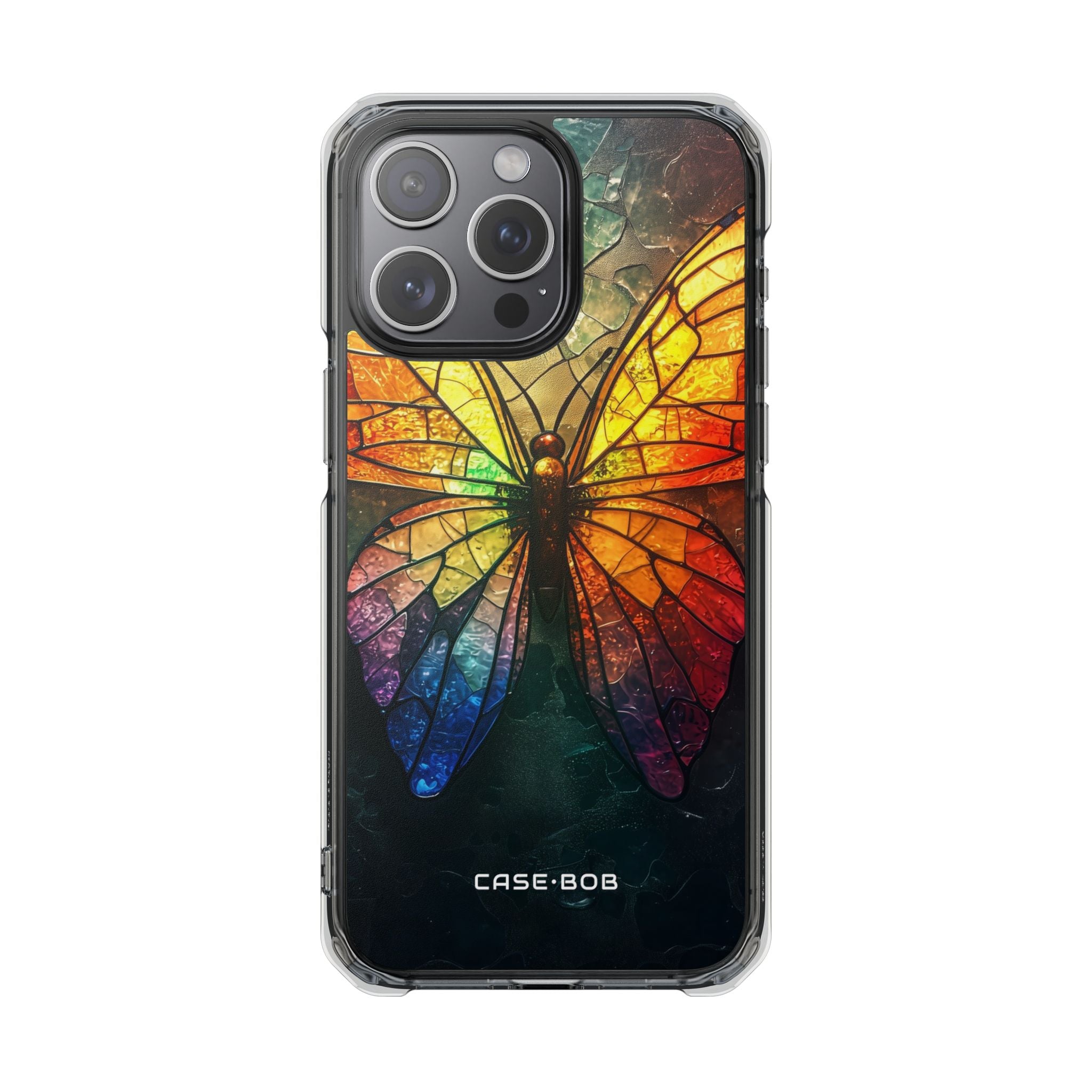 Stained Glass Butterfly iPhone 15 Pro Max Case - Impact