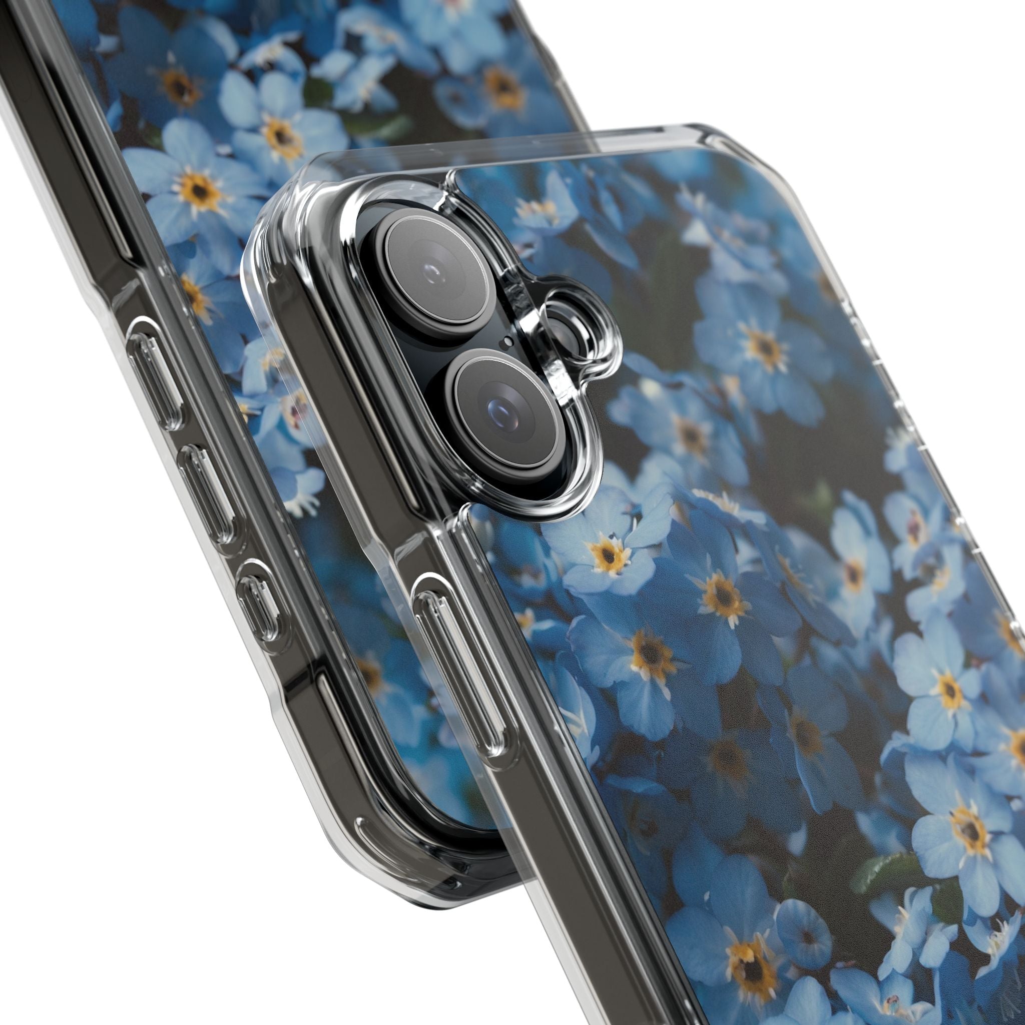 Blue Blooms Embrace iPhone Case - Impact