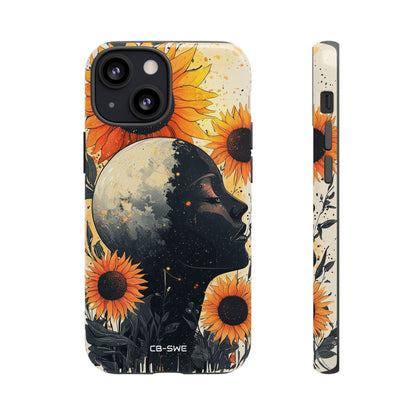 Sunflower Embraces Moon - iPhone Case