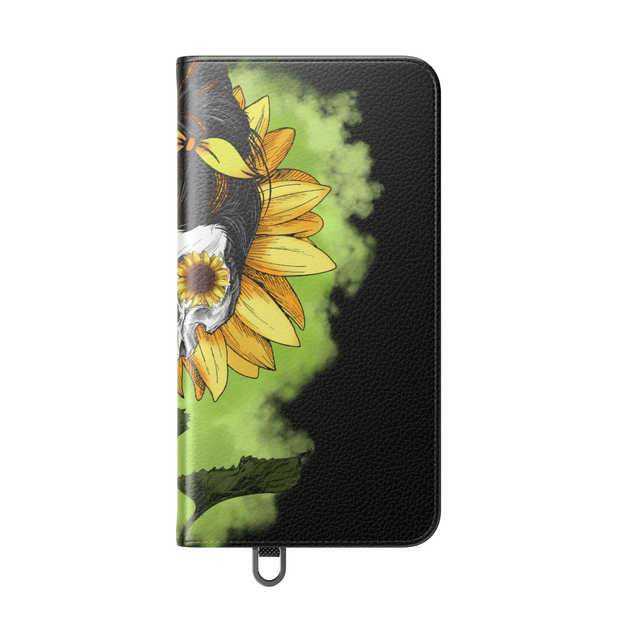 Skull Sunflower - Samsung S24 Plus Case - Wallet