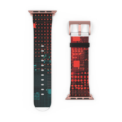 Crimson Circuit - Watch Band