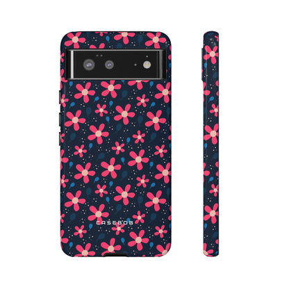 Pink Flower Pattern - Protective Phone Case