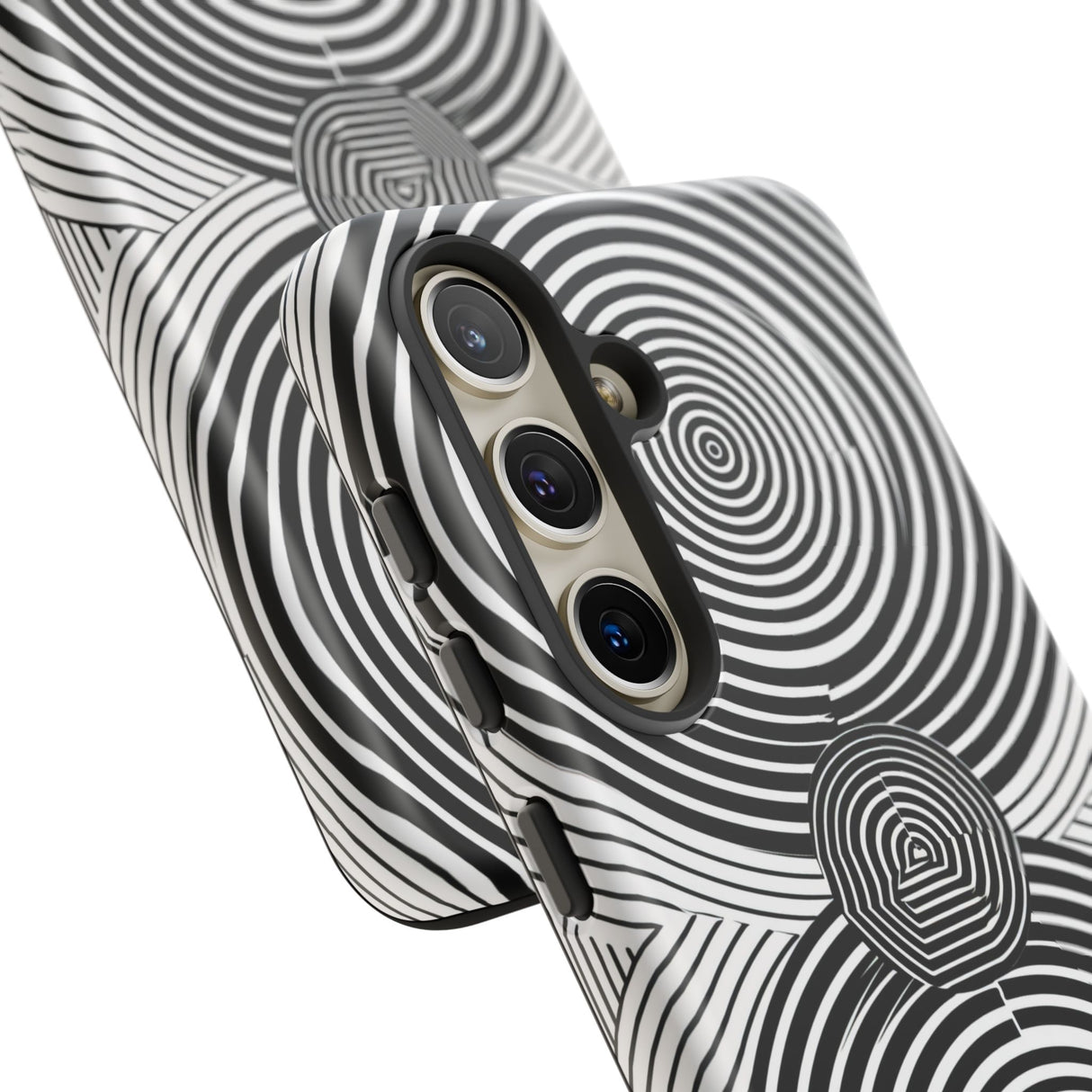 Dynamic Depth: Black and White Op-Art - For Samsung S24