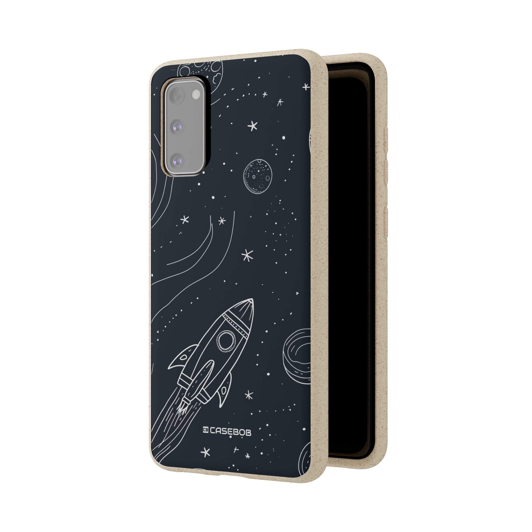 Cosmic Doodle Adventure | Biodegradable Phone Case