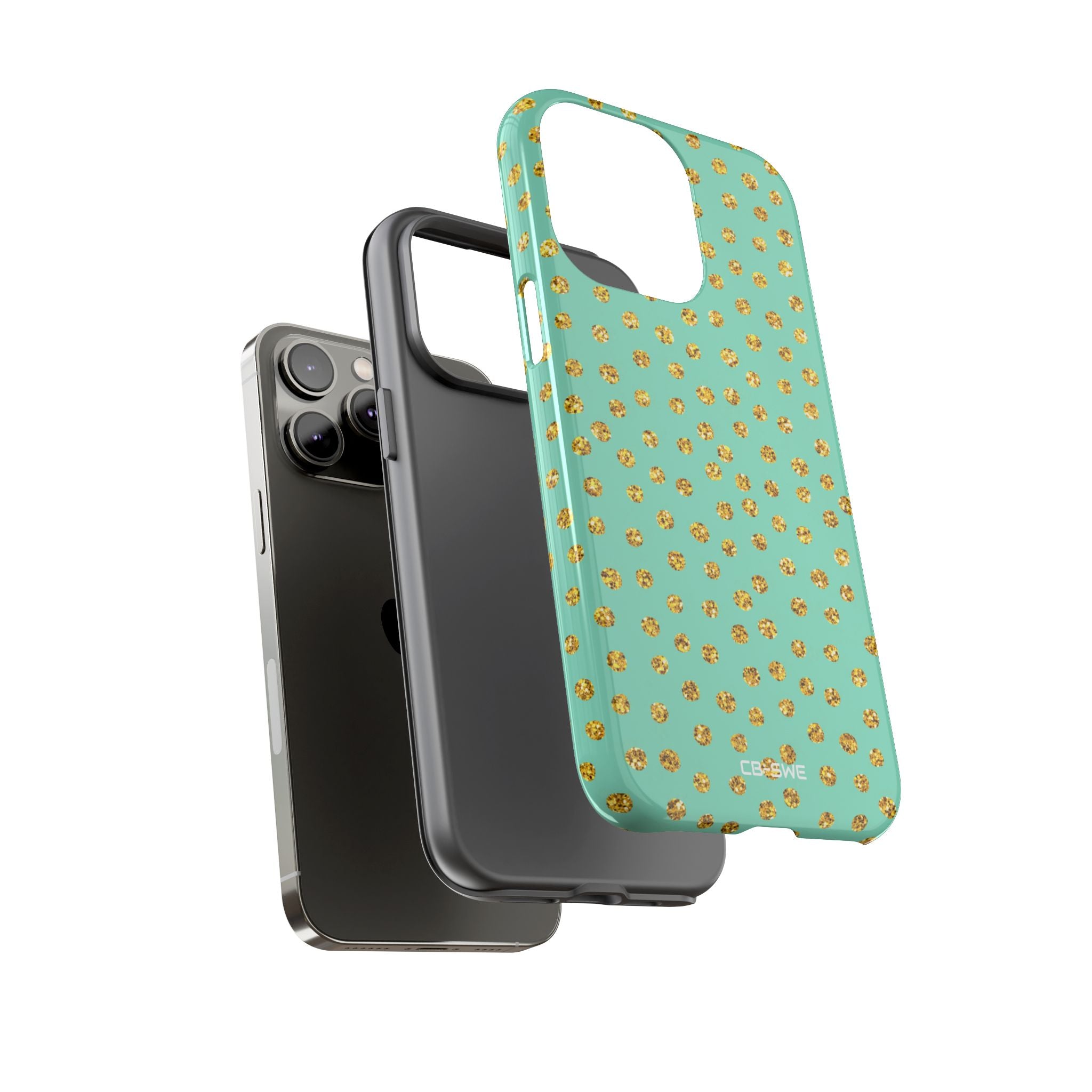 Golden Dots Dance - iPhone Case