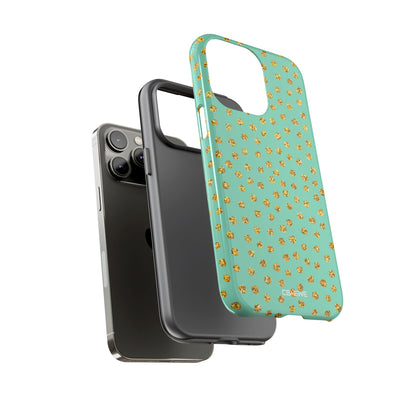 Golden Dots Dance - iPhone Case