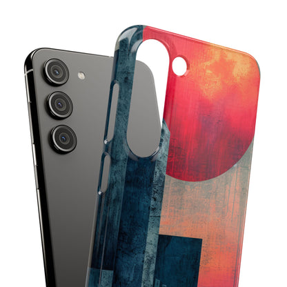 Abstract Geometric Skyline - Slim Samsung S23 Phone Case