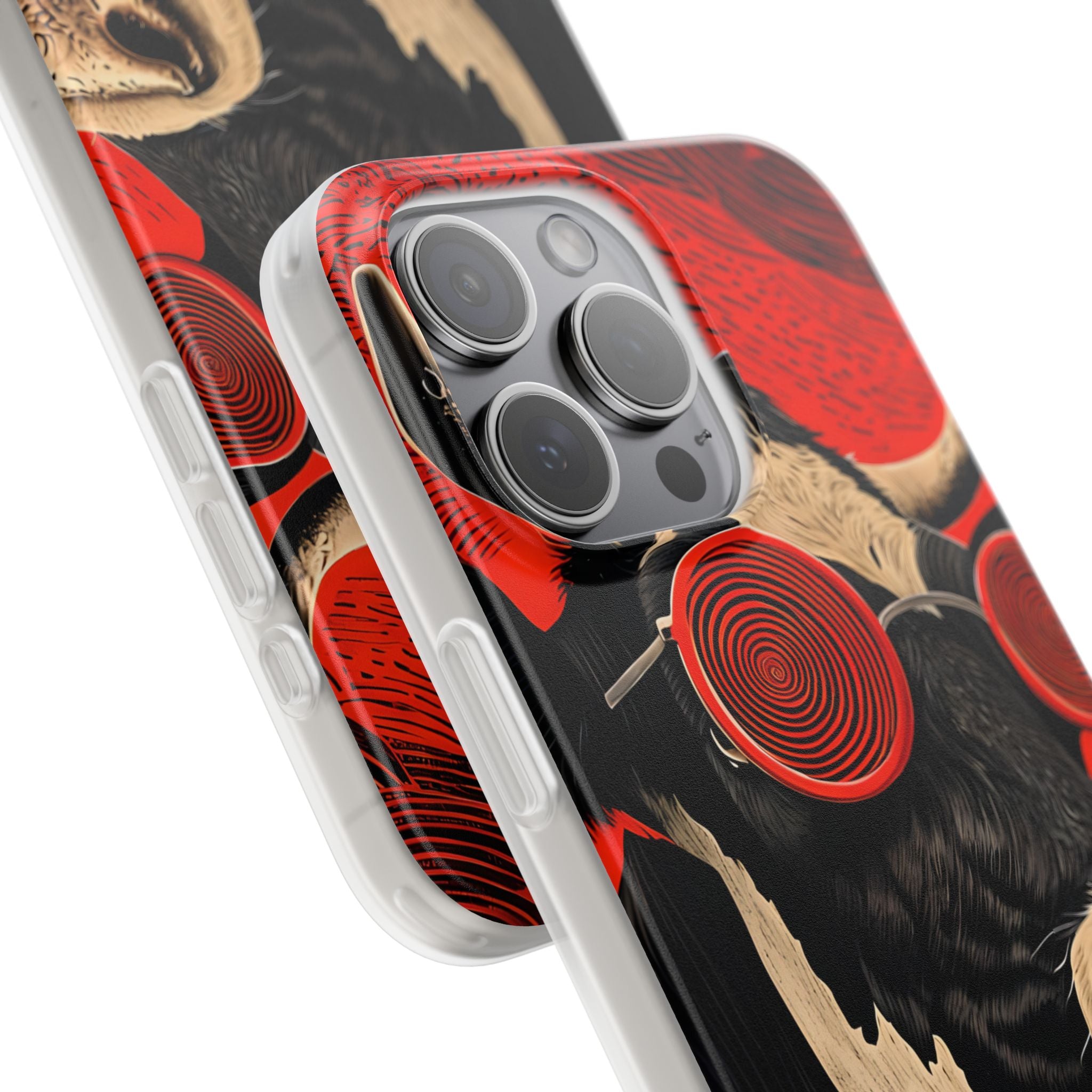 Hypnotic Cow iPhone 15 Pro Max Case - Soft