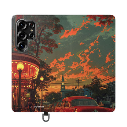 Crimson Classic Glow - Samsung S25 Ultra Case - Wallet