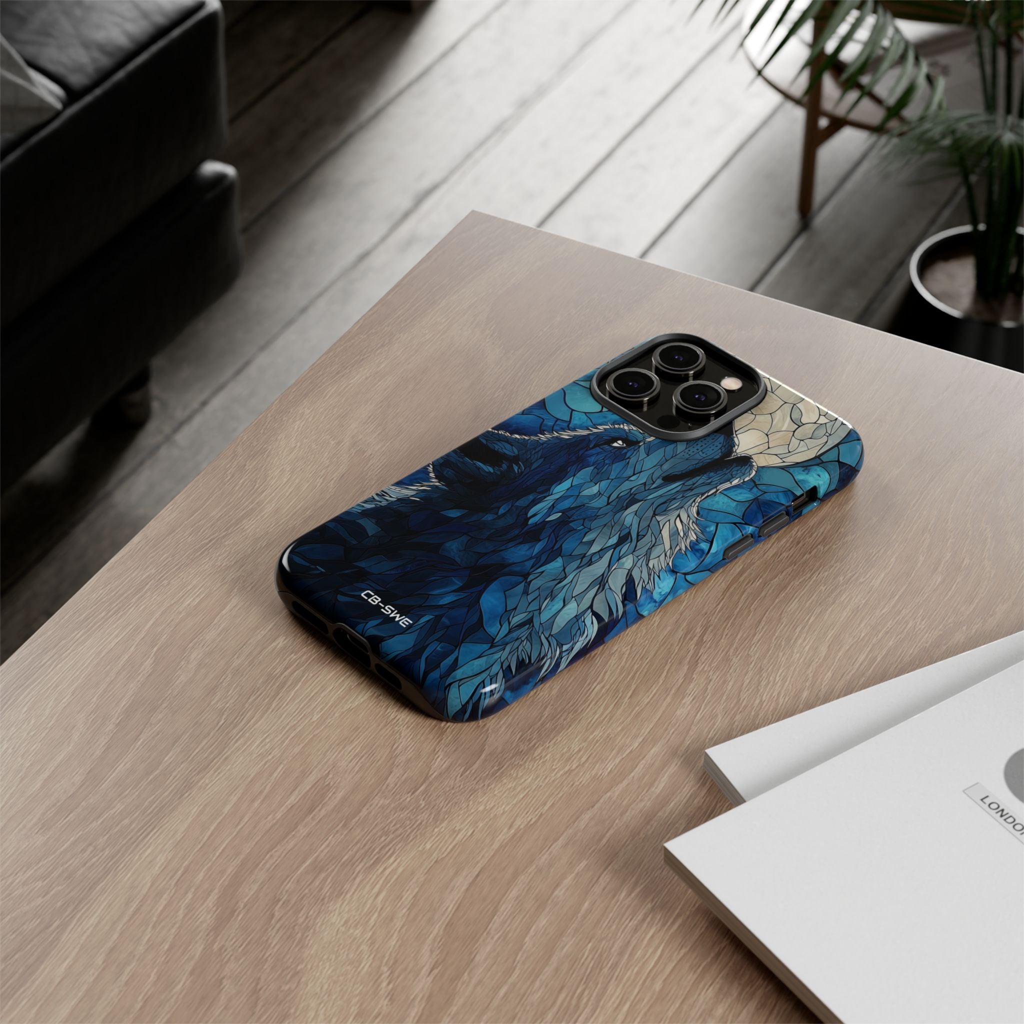 Wolf Howls Moonlight - iPhone Case