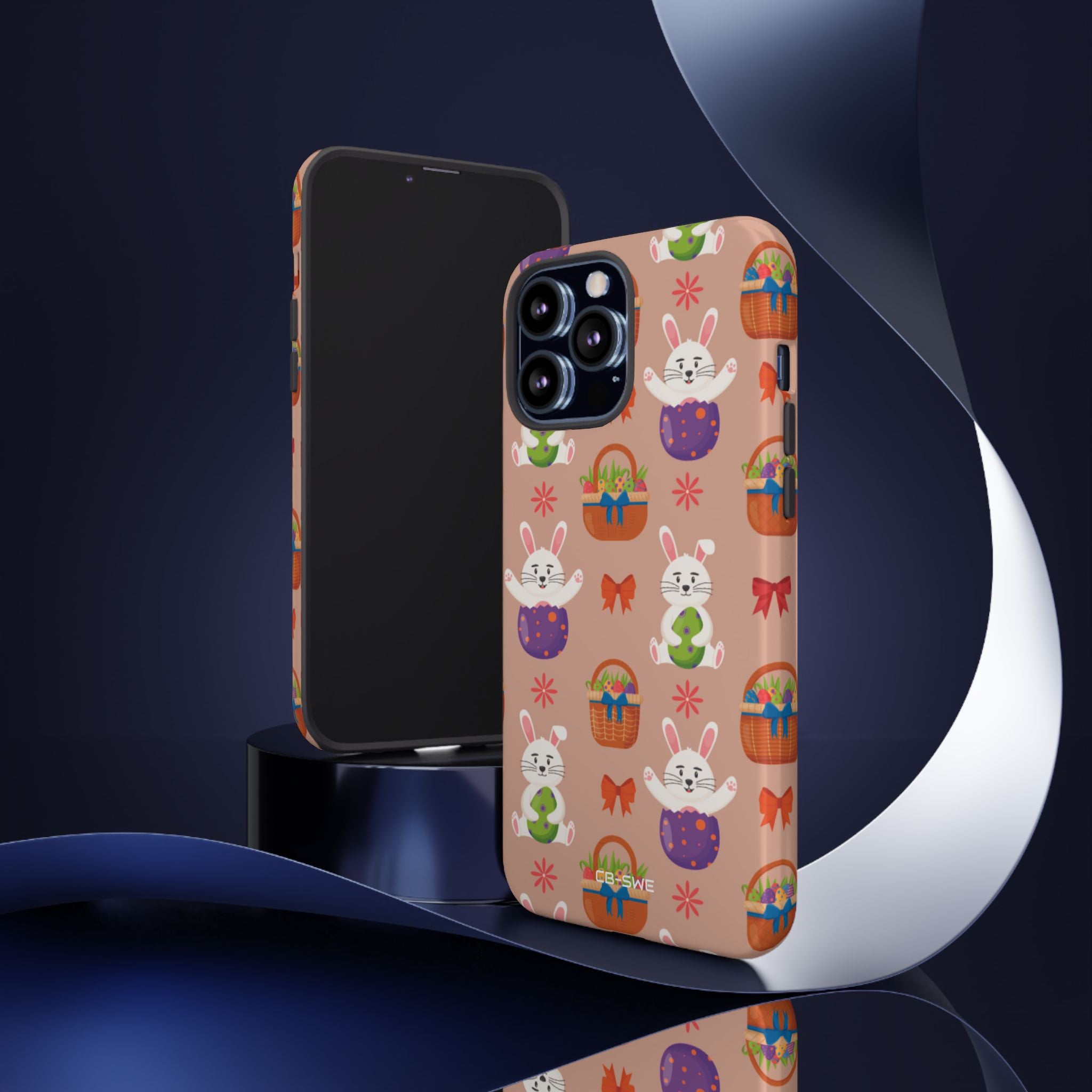 Bunnies Hold Eggs - iPhone Case