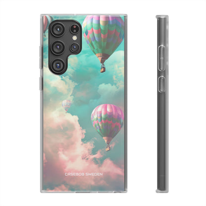 Pastel Balloon Adventure - Flexi Samsung S22 Phone Case