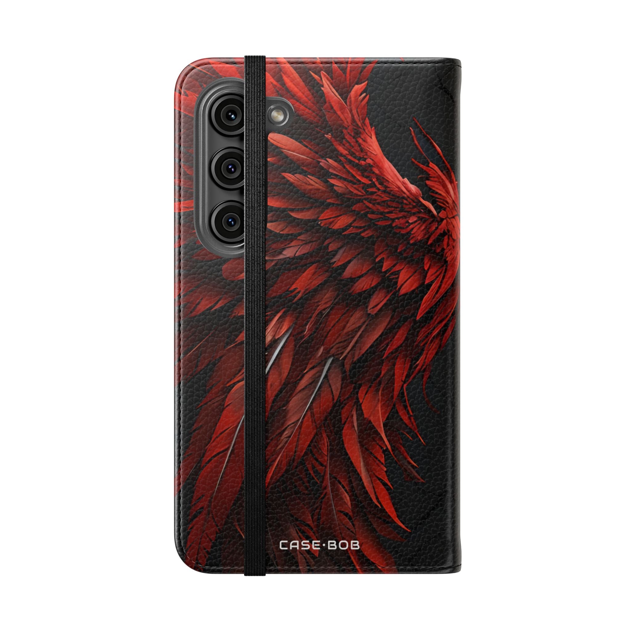 Crimson Silver Wings - Samsung S23 Case - Wallet