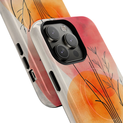 Curved Stem Sunset iPhone 14 Pro Max Case - Tough+