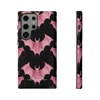 Gothic Pink Bats Aflame Samsung S23 - Tough Phone Case