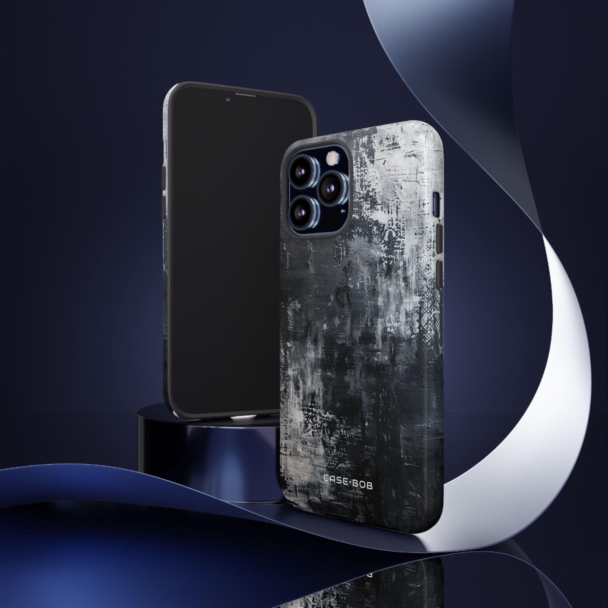 Textured Blackscape iPhone 13 Pro Max Case - Tough