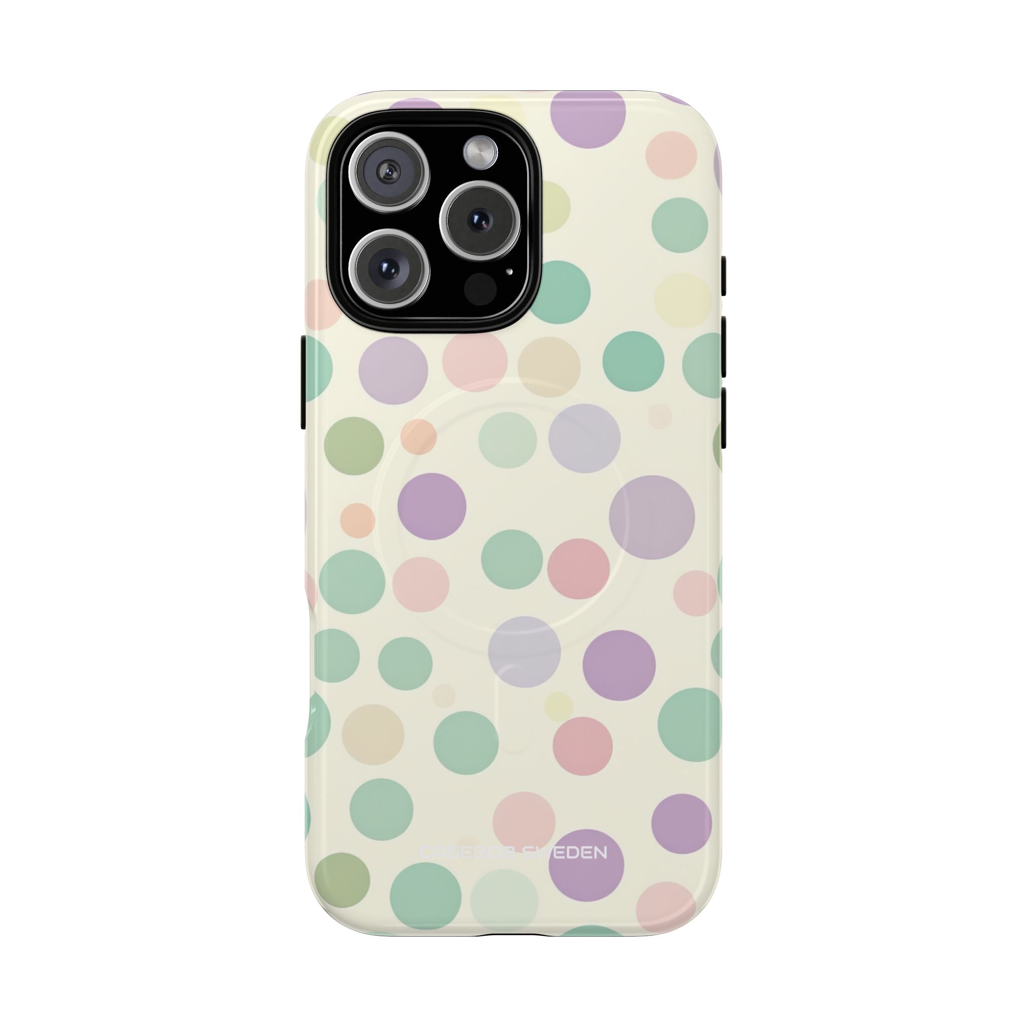 Playful Pastel Polka Dots - Tough + MagSafe® iPhone 16 Phone Case