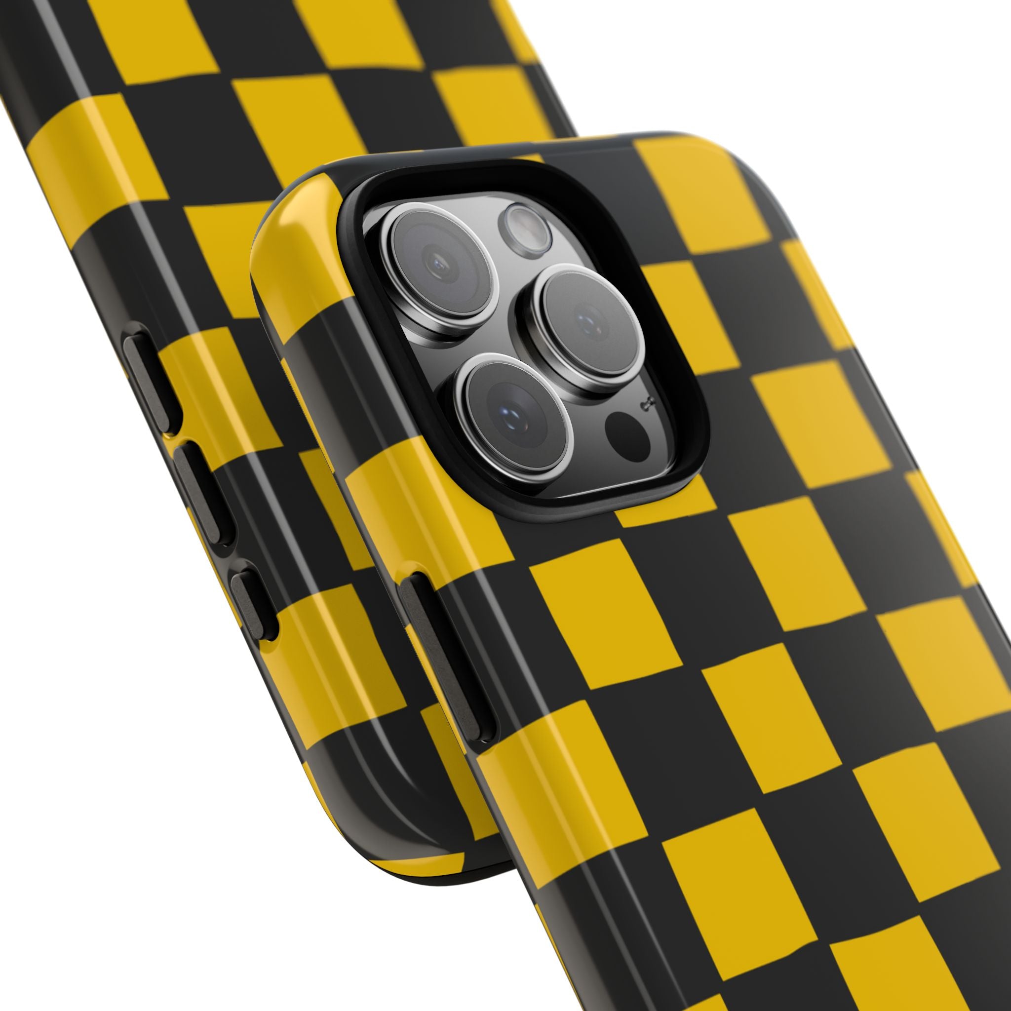 Yellow Squares Dance - iPhone Case
