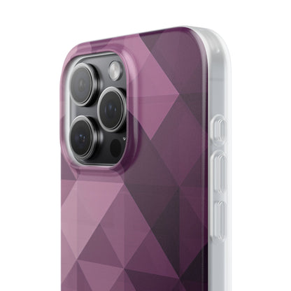 Gradient Purple Mosaic iPhone 15 - Flexi Phone Case