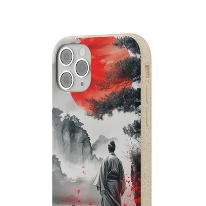 Serene Samurai Sunrise | Biodegradable Phone Case