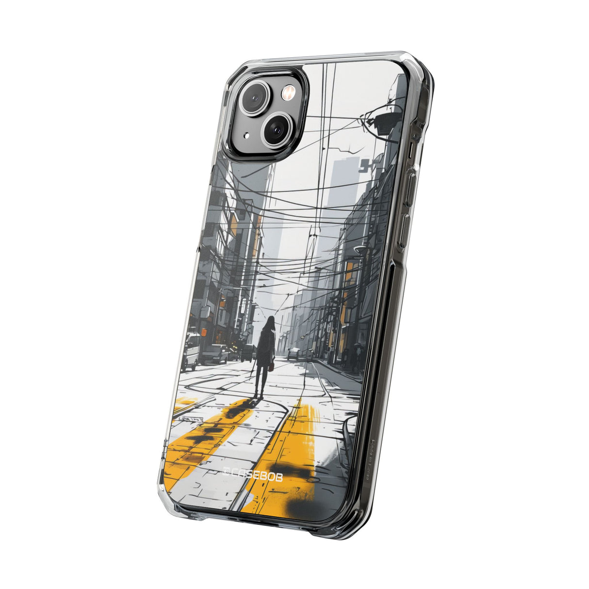 Urban Solitude - Phone Case for iPhone (Clear Impact - Magnetic)