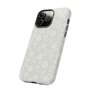 Light Color Floral iPhone case (Protective) - Protective Phone Case