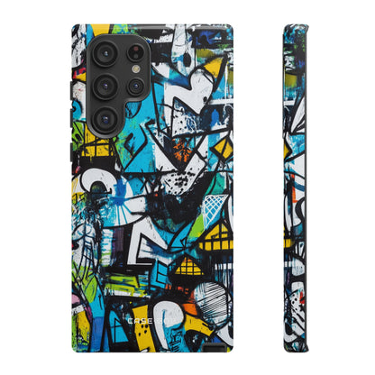 White Ripple Drift Samsung S22 Ultra Case - Tough