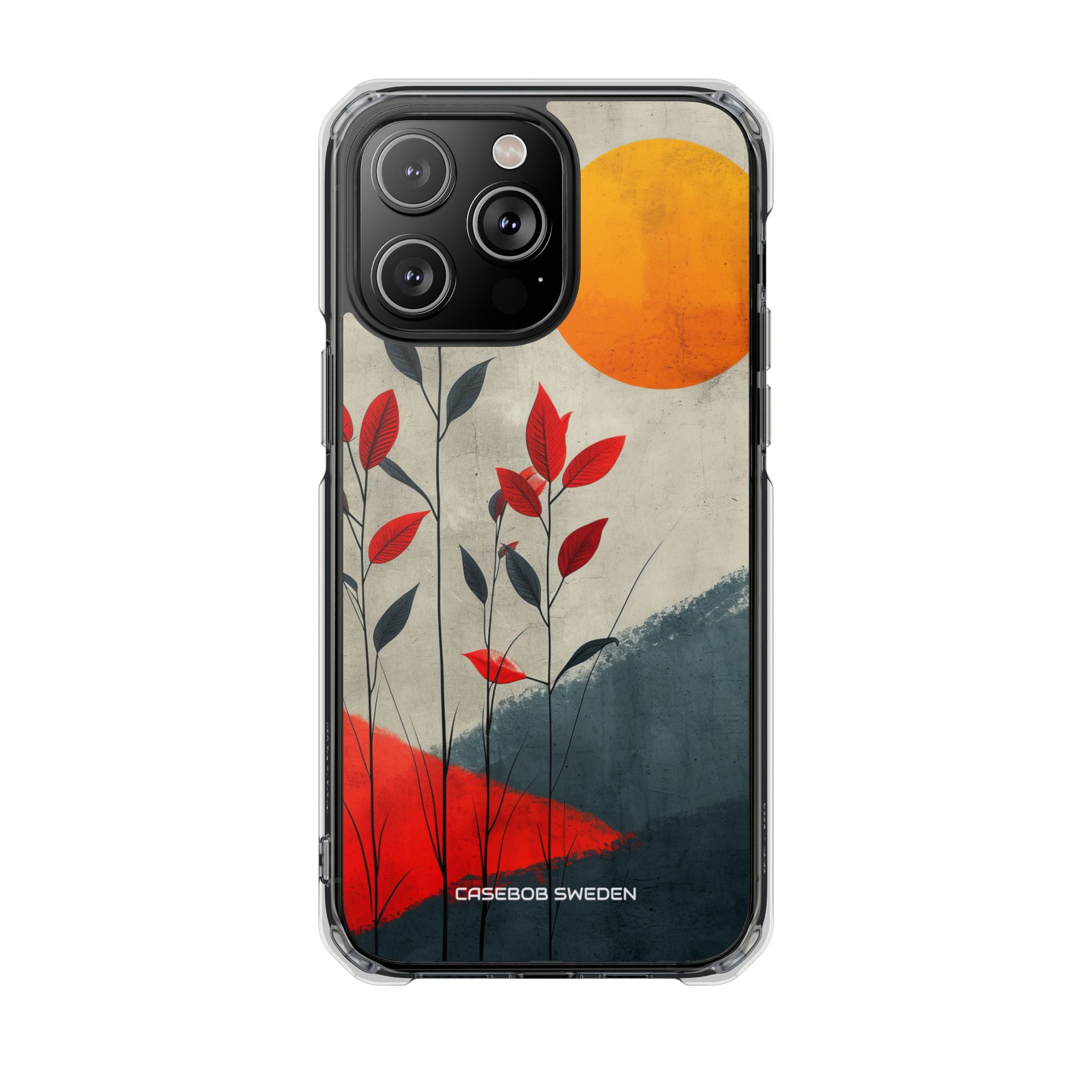 Gray Sunscape - Clear Impact iPhone 14 Phone Case