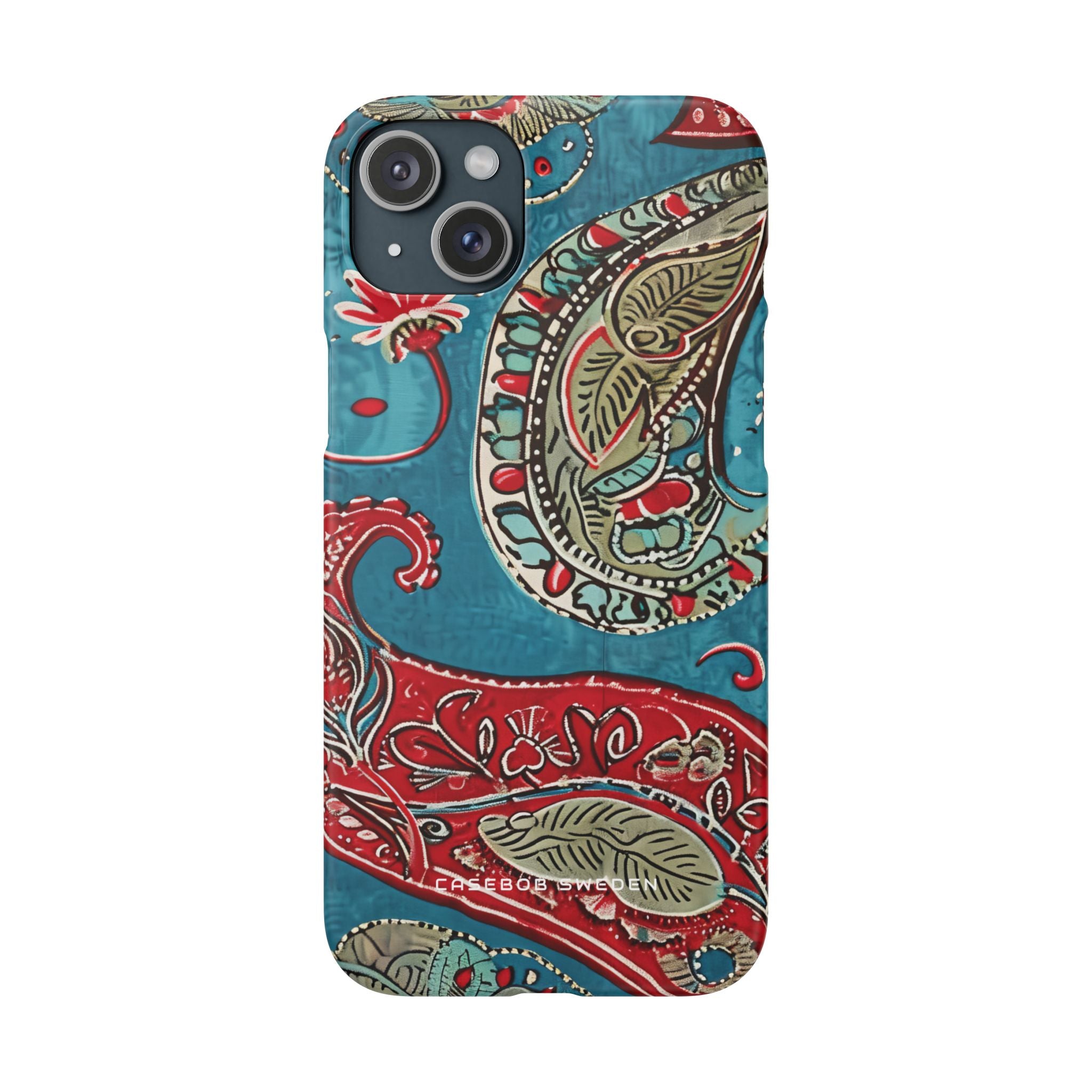 Vintage Paisley Elegance iPhone 15 - Schlanke Handyhülle