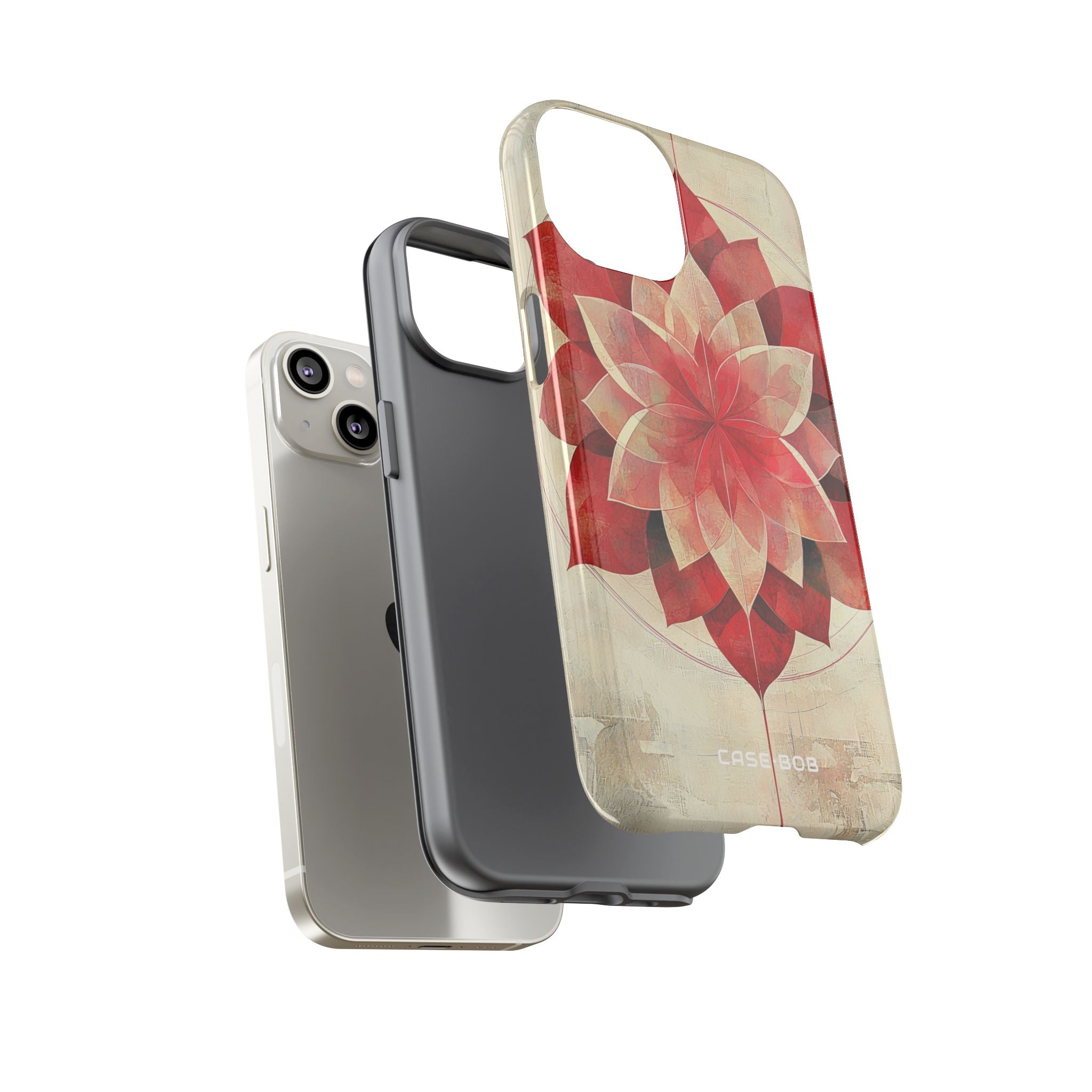 Crimson Bloom iPhone 14 Case - Tough